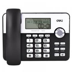 得力795座机前台电话机横式商务型自动过滤校对固定电话