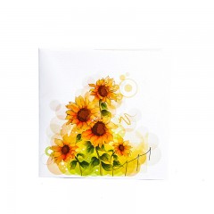 母亲节3D立体贺卡创意卡片感恩节祝福卡片彩印太阳花