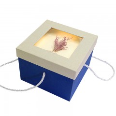 新品礼物盒干花立体礼品盒带灯相框伴手礼盒精美化妆品盒