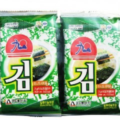 正品韩国零食品烤海苔紫菜片海苔卷海飘海苔16g手续齐全