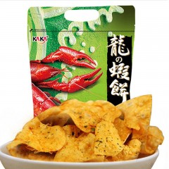 台湾进口休闲零食kaka咔咔龙虾饼龙虾片90g16袋箱