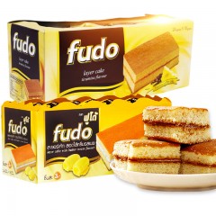 马来西亚进口福多FUDO24入提拉米苏奶油味蛋糕432g欧式糕点