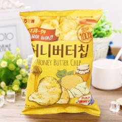 韩国进口海太蜂蜜黄油薯片60g土豆片网红休闲零食品膨化薯片特产