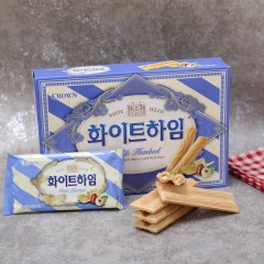 韩国食品可瑞安Crow克丽安蛋卷榛子奶油榛子瓦夹心142g