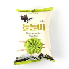 韩国进口零食涞可海苔糯米片30g开袋即食超香脆膨化海苔片