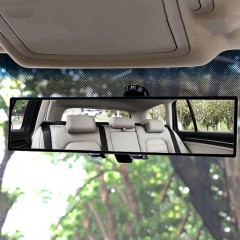 车内大视野后视镜防眩目倒车镜汽车内饰品广角曲面平面辅助镜通用