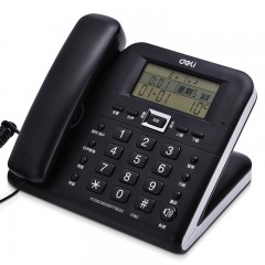 得力790电话机座机家用固定办公客服前台来电显示有线电话机