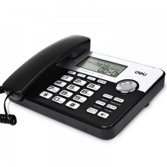 得力795座机前台电话机横式商务型自动过滤校对固定电话