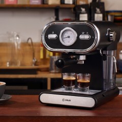 Donlim/东菱 DL-KF5002 20BAR意式咖啡机半自动家用可视化全温控