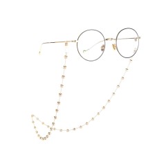 欧美饰品简约单层手工合金链条眼镜链女士水钻气质框架配饰
