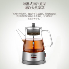 Donlim/东菱 KE-8008A煮茶壶玻璃电热全自动蒸汽煮茶器黑茶普洱