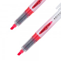 得力S618直液式荧光笔 5色重点圈划标记笔荧光记号笔