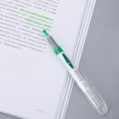 得力S618直液式荧光笔 5色重点圈划标记笔荧光记号笔
