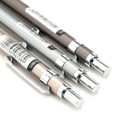 得力S332金属自动铅笔小学生按动0.7活动铅笔绘画日韩简约文具