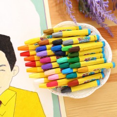 得力6964 蜡笔 36色油画棒 美术 学生型 健康无味 颜色随机