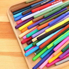得力6988水彩笔 可水洗儿童水彩笔绘画涂鸦笔画画笔50色/桶