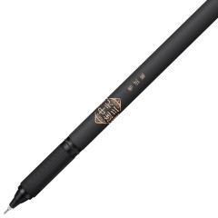 得力考试中性笔S109连中三元考试水笔 全针管0.5mm炭黑签字笔
