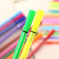 得力水彩笔7067彩色绘画笔 环保安全小学生儿童礼品 24色/筒