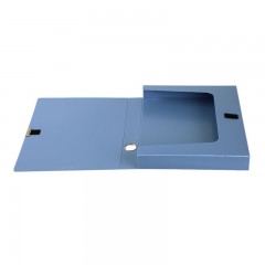 齐心（comix）A4塑料PP文件盒资料盒魔术扣档案盒整理盒 A1248 /1249蓝色