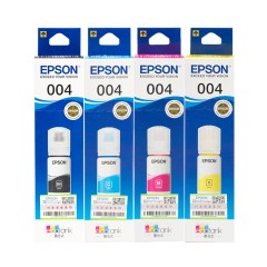 爱普生(EPSON) 原装004四色墨水适用于L3118/L3119/L3153/L3158打印机 004四色墨水套装