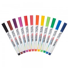 晨光(M&G)AWMY2302 12色彩色白板笔 儿童绘画涂鸦记号笔 易擦会议笔 便携易擦彩色可擦白板笔 套装