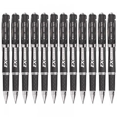 晨光(M&G)文具0.7mm黑色中性笔 经典子弹头签字笔 办公水笔 12支/盒GP1115