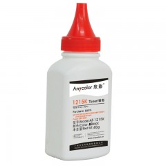 欣彩（Anycolor）CP1215碳粉 AT-1215K黑色 40g彩色墨粉 适用惠普HP CP1215 1515 1518N CP1525粉盒