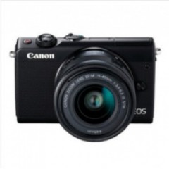 佳能(Canon） EOS-M100 15-45mm镜头 微单相机（主机+16G+专用包）照相机