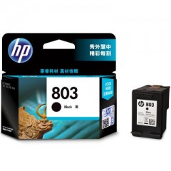 惠普（HP 803）F6V21AA 黑色墨盒 适用机型：HP DJ2132/DJ2131/DJ1112/DJ1111