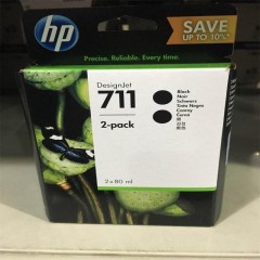 惠普（HP）711墨盒 CZ133A 黑色（两支装） 适用T120 T520