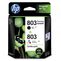 惠普（HP）3YP93AA 803黑色经济适用/彩色套装  墨盒(适用于HP Deskjet 2621 2622 1112/2132/1111/2131)